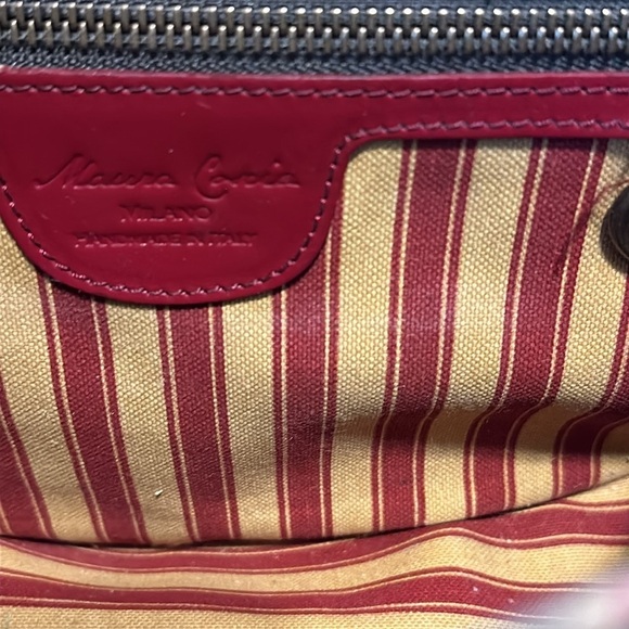 New MAURA COSCIA Luna In Multicolor Calfskin Italian Leather Shoulder Bag - Picture 9 of 11